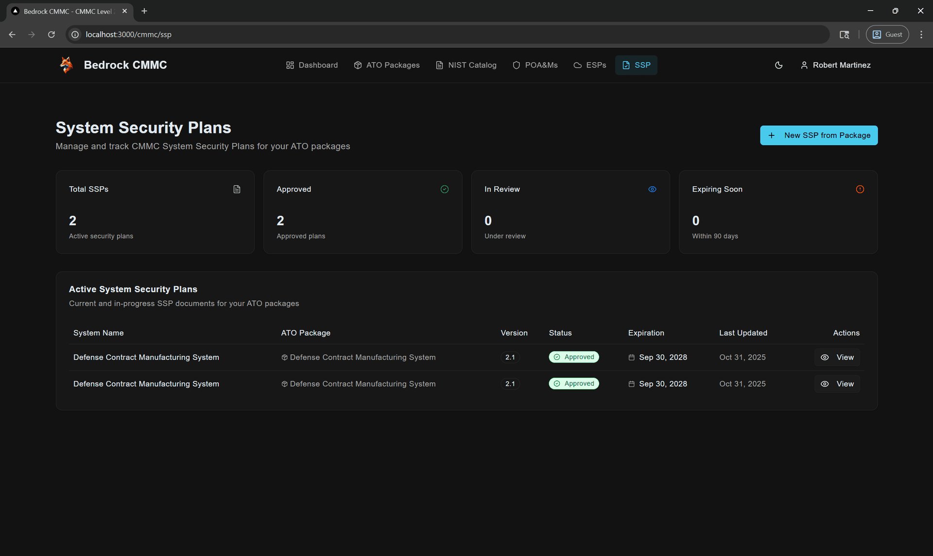 Automated SSP Generation